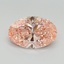 3.03 Ct. Fancy Vivid Pink Oval Lab Grown Diamond