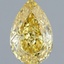 1.07 Ct. Fancy Intense Yellow Pear Lab Grown Diamond