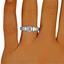 The Joella Ring, smalltop view on a hand