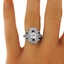 The Rubicon Ring, smalltop view on a hand