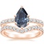 14K Rose Gold Constance Hidden Halo Diamond Ring (3/4 ct. tw.) with Luxe Flair Diamond Ring (1/3 ct. tw.)