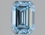 1.59 Ct. Fancy Intense Blue Emerald Lab Grown Diamond