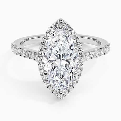 Adorned Odessa Halo Diamond Ring - Brilliant Earth