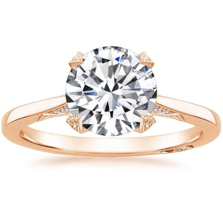 18K Rose Gold Simply Tacori Diamond Ring (1/8 ct. tw.)