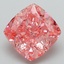 3.25 Ct. Fancy Vivid Pink Cushion Lab Grown Diamond