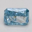 1.22 Ct. Fancy Vivid Blue Radiant Lab Grown Diamond