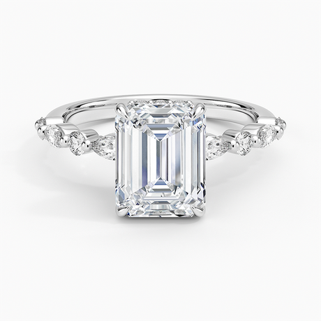 Platinum Versailles Hidden Halo Diamond Ring