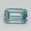 1.02 Ct. Fancy Intense Blue Emerald Lab Grown Diamond
