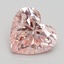 2.50 Ct. Fancy Intense Pink Heart Lab Grown Diamond