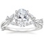 18K White Gold Azalea Twist Diamond Ring, smalltop view