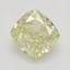 0.70 Ct. Fancy Light Yellow Cushion Diamond