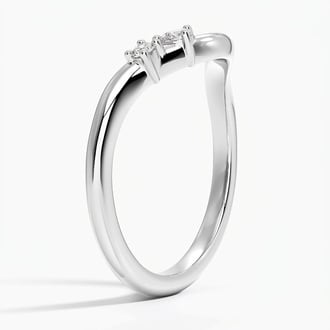 Maren Sculptural Asymmetrical Cluster Lab Diamond Ring in Platinum