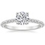 18K White Gold Adeline Diamond Ring, smalltop view