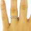 The Michaela Ring, smalltop view on a hand
