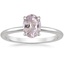 18K White Gold Secret Halo 1.5mm Diamond Ring, smalltop view