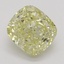 0.80 Ct. Fancy Yellow Cushion Diamond