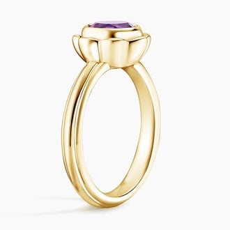 Amethyst Flower Ring