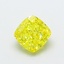 1.22 Ct. Fancy Vivid  Yellow Cushion Lab Grown Diamond