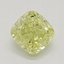 1.01 Ct. Fancy Intense Yellow Cushion Diamond