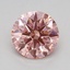 0.63 Ct. Fancy Vivid Pink Round Lab Grown Diamond