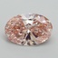 6.27 Ct. Fancy Vivid Pink Oval Lab Grown Diamond