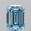 2.80 Ct. Fancy Vivid Blue Emerald Lab Grown Diamond