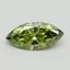 1.02 Ct. Fancy Vivid Green Marquise Lab Grown Diamond