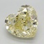 3.65 Ct. Fancy Intense Yellow Heart Lab Grown Diamond