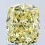 2.04 Ct. Fancy Vivid Yellow Cushion Lab Grown Diamond