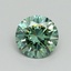 0.65 Ct. Fancy Vivid Pacific Green Round Lab Grown Diamond