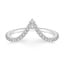 Platinum Nouveau Diamond Ring, smalltop view