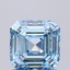 1.11 Ct. Fancy Intense  Blue Asscher Lab Grown Diamond