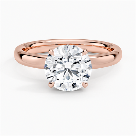 14K Rose Gold Elodie 2.5mm Solitaire Ring
