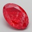 6.11 Ct. Fancy Vivid Red Oval Lab Grown Diamond
