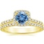 18K Yellow Gold Odessa Diamond Ring (1/4 ct. tw.) with Sonora Eternity Diamond Ring (3/8 ct. tw.)