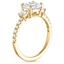18K Yellow Gold Radiance Three Stone Diamond Ring (1/3 ct. tw.), smallside view