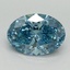1.50 Ct. Fancy Vivid Blue Oval Lab Grown Diamond