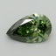 1.15 Ct. Fancy Vivid Green Pear Lab Grown Diamond