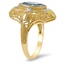 The Gretta Ring, smalltop view on a hand