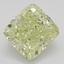 10.10 Ct. Fancy Light Yellow Cushion Diamond