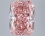8.02 Ct. Fancy Vivid  Pink Cushion Lab Grown Diamond