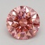 1.06 Ct. Fancy Vivid Pink Round Lab Grown Diamond