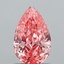 1.02 Ct. Fancy Vivid  Pink Pear Lab Grown Diamond