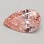 0.55 Ct. Fancy Vivid Pink Pear Lab Grown Diamond