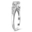 The Zane Ring, smalltop view on a hand