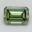 6.06 Ct. Fancy Vivid  Green Emerald Lab Grown Diamond