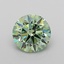 1.70 Ct. Fancy Vivid Green Round Lab Grown Diamond