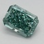 1.03 Ct. Fancy Vivid Green Radiant Lab Grown Diamond