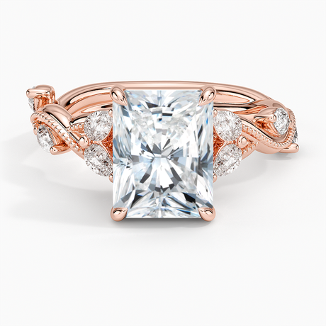 14K Rose Gold Vintage Secret Garden Diamond Ring (3/8 ct. tw.)