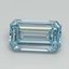 1.01 Ct. Fancy Intense Blue Emerald Lab Grown Diamond